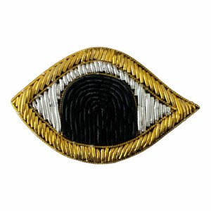 Broche de kimono bordado a mano, insignias, chaqueta de moda de alambre de lingotes, parches bordados de China india, motivo - Product Image 4