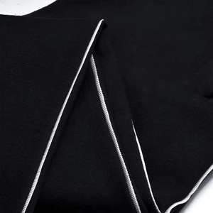 กางเกงจ็อกเกอร์สำหรับผู้ชายผ้าขนแกะขนสัตว์สีบริสุทธิ์แบบหลวมงานปักและ500gsm พัฟดีไซน์ใหม่ออกแบบได้ตามต้องการ - Product Image 3