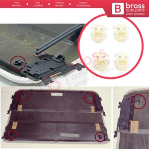 ชุดซ่อมคลิปยึดแผงบังแดดหลังคาซันรูฟ BSR522-1 จำนวน 4 ชิ้น สำหรับ A6 S6 RS6 C6 4F 2004-2011 A4 B7 8E/8H 2004-2008 4F08 - Product Image 5
