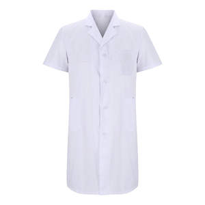 Bata de laboratorio médico para hombre más vendida, bata de médico de longitud, uniforme de enfermera médica blanca ecológica, ropa profesional de Hospital Unisex - Product Image 3
