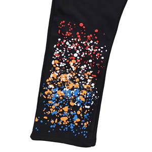 Pantalon de survêtement pour homme Streetwear en coton léger, avec impression DTG, effet délavé à l'acide, cordon de serrage - Product Image 4