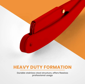 ANAAIF-Maquinilla de afeitar profesional de acero inoxidable 100% con borde recto, paquete de 100 cuchillas para depilación corporal, peluquero, belleza personal - Product Image 5