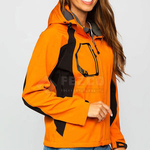 Chaqueta Softshell Impermeable con Capucha, Transpirable, de Secado Rápido, con Forro de Nailon y Exterior de Poliéster para Mujer, Temporada de Invierno - Product Image 2