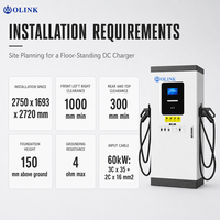 Station de recharge rapide universelle double CCS2 120 kW DC pour véhicules électriques européens BMW Mercedes Tesla VW ID, sur pied