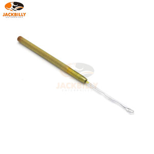 Kit de herramientas de abalorios de bucle de micro anillo amarillo I-Link de 4 piezas para extensiones de cabello Aguja de acero inoxidable Gancho de tracción Enhebrador de alambre - Product Image 2