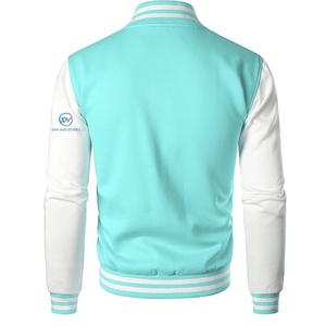 Chaqueta Universitaria de Lana Chenilla con Bordado Personalizado, Cuello Alto, Estilo Urbano, Vintage, para Hombre, OEM, Novedad 2025 - Product Image 6