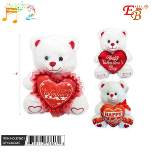 24pcs/CS 12 \ "orsacchiotto bianco con il cuore di san valentino forniture - Product Image 1