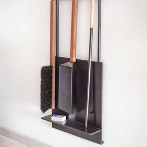 Newest Design Iron Wall Mounted Fire Tool Sets for Indoor & Outdoor Include 3 Tools Fireplace Sets & Accessories Garden Supplies - Product Image 1