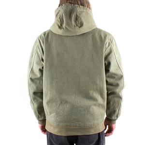 Chaquetas de trabajo con capucha de mezclilla Vintage para hombre de diseñador con logotipo personalizado chaqueta de trabajo de carpintero de lona de algodón con cremallera de gran tamaño - Product Image 2