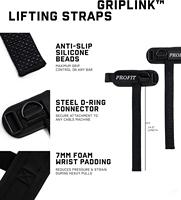 Gants de musculation robustes en néoprène avec anneau en D, sangles de levage antidérapantes, épaisseur 7 mm, unisexe, logo personnalisé, fabricant OEM