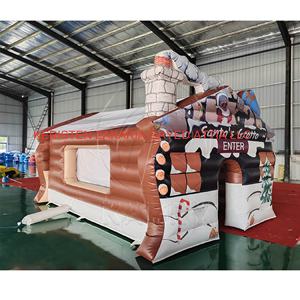 Commercial <b>Inflatable</b> Santa Claus Grotto Tent Christmas Advertising <b>Inflatable</b> Santa <b>House</b> 0.55mm PVC with 3 Years Warranty - Product Image 6