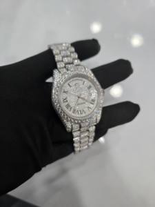 Reloj de Lujo Totalmente Automático con Diamantes de Moissanita VVV, Mecanismo Mecánico en Movimiento con Estilo - Product Image 2