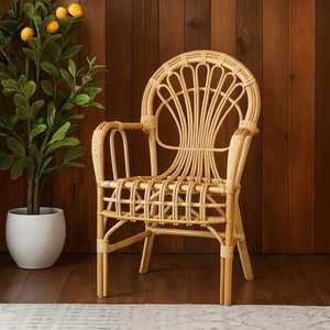 Belle chaise en rotin naturel durable mobilier d'intérieur/extérieur confortable pour salon salle à manger hôtel chambre jardin ensembles - Product Image 3