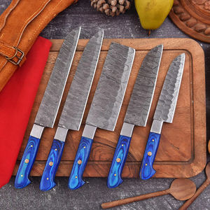 Ensemble de couteaux de chef en Damas forgé à la main, ensemble de couteaux de cuisine, couteaux de chef 5 pièces - Product Image 5