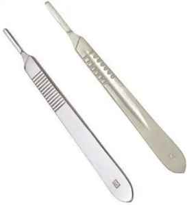 Mango de cuchillo de bisturí Mango plano 13,5 cm Instrumentos quirúrgicos de calidad fabricados con grado quirúrgico - Product Image 5