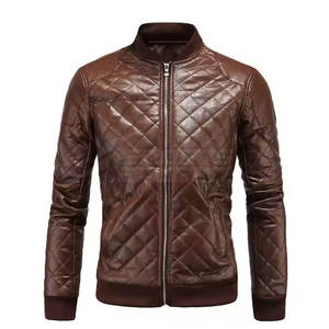 Veste en cuir sur mesure Concevez votre propre veste en cuir pour hommes Veste en cuir imperméable pour hommes - Product Image 1