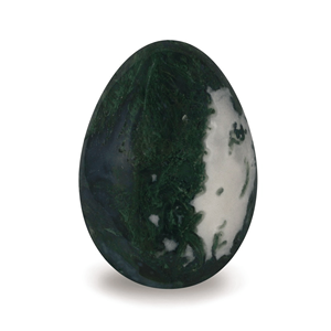 Trusted Manufacturer's Wholesale Natural Moss Agate <b>Egg</b> Healing Crystal for Home Decor Energy Balancing Gemstone Style <b>Love</b> - Product Image 1