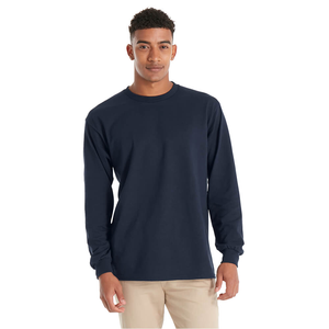 Jersey de hombre sudaderas con capucha unisex invierno personalizado francés Terry cuello redondo sudadera para hombres altos en negro - Product Image 1
