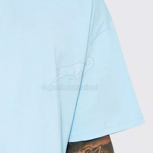 Camisetas de Manga Corta para Hombre, 100% Algodón, Tejido Grueso, Ropa Casual para Impresión Personalizada, Venta al por Mayor, OEM - Product Image 3