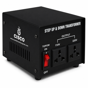 Transformador Elevador y Reductor de Voltaje CISCO de Metal, 500W, Doble Bobinado, Monofásico, Adaptador de Corriente para Uso en Física Escolar - Product Image 2