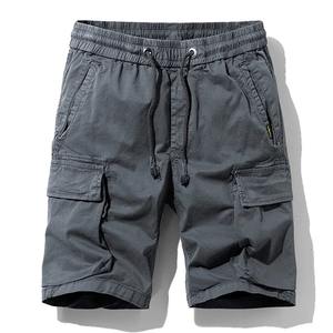 Men Summer New Multi Pockets Cotton <b>Cargo</b> Shorts Men Fashion Solid Quick Dry Joggers Shorts <b>Pants</b> Outdoor Breathable Shorts Male - Product Image 1