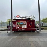 Nouveau type de camion de vente ambulante de café, chariot de restauration, hamburgers, frites, glaces, bus, camion, remorque alimentaire mobile avec cuisine complète
