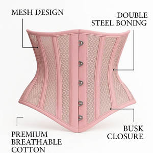 Corsé de malla hecho a medida, corsé de malla elegante para mujer, corsé de malla - Product Image 2