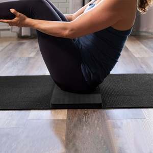 Tappetino Yoga BalanceFrom Extra Spesso da 1 Pollice in Schiuma con Protezioni per Ginocchia, Blocchi e Cinghia per il Trasporto, Tappetino per Esercizi in Palestra e a Casa con Borsa - Product Image 5
