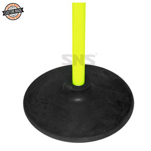 Exportateur de quantité en vrac de base de poteau caoutchouté de qualité supérieure pour les poteaux de slalom d'agilité de vitesse et les poteaux de rounders - Product Image 1