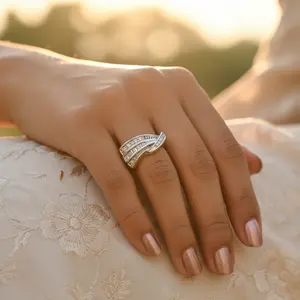 925 Silver Cubic Zirconia Pendant for Women 18K <b>Gold</b> Plated Fashion Jewelry with <b>Number</b> Pattern and 18K Plating Color - Product Image 3