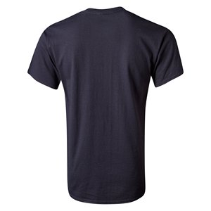 Camiseta Azul Oscuro para Hombre y Mujer, Informal, de Algodón y Poliéster, Cuello Redondo, Corte Moderno, Talla XXL, Marca Privada, Logotipo Personalizado, Camisetas al por Mayor - Product Image 2