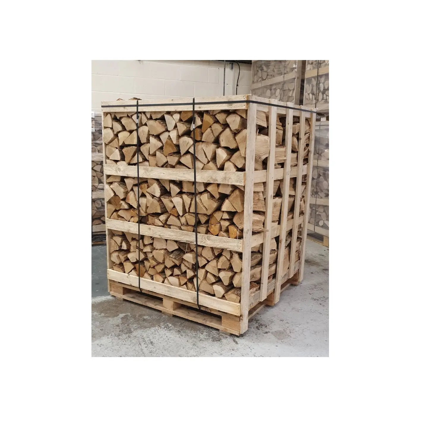 En kaliteli fırın kurutulmuş bölünmüş yakacak odun/meşe odun fırın 5-15 cm paletler üzerinde kurutulmuş