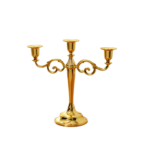 Candélabre en métal à 2 bras design antique fait à la main pour mariage, fête et événement à la maison Décoration la plus précieuse et luxueuse - Product Image 4