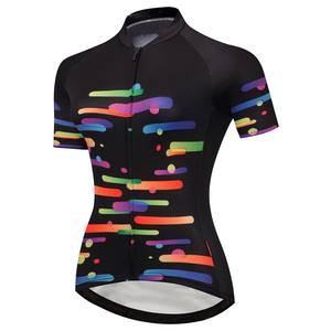Jersey de Ciclismo de Manga Corta para Mujer, Personalizado, de Secado Rápido y Transpirable, con Impresión por Sublimación, para Equipos de Ciclismo de Carretera, Venta al Por Mayor OEM - Product Image 1
