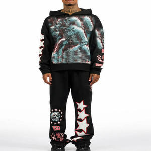 Ensemble de survêtement de jogging pour homme, vêtements de sport, tenue d'entraînement confortable, tenue de course respirante, ensemble de vêtements de sport pour la remise en forme quotidienne - Product Image 5