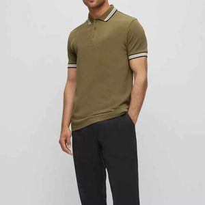 POLO clásico con cuello de manga corta y solapa de secado rápido deportivo informal para hombre - Product Image 6