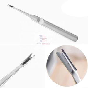 Pousse-cuticules professionnel en acier inoxydable double extrémité, écologique et durable, outil de nettoyage des ongles - Product Image 2