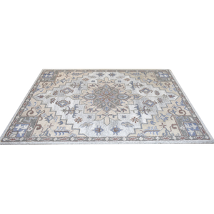 Alfombras de lana con mechones a mano de primera calidad, alfombra y alfombra de diseño clásico para la puerta del pasillo de la casa, estilo de rompecabezas moderno para la sala de estar - Product Image 3