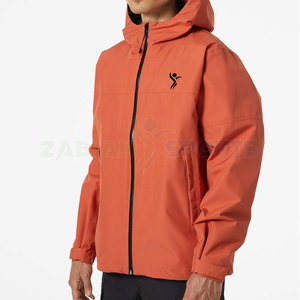 Veste de pluie à capuche pour homme grande taille, vente chaude, personnalisable, imperméable, en toile, coupe-vent, nylon/polyester, réversible, pour la chasse en plein air - Product Image 3