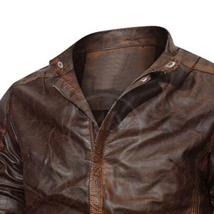 Concevez vos propres vestes en cuir à la mode Veste en cuir de haute qualité pour hommes au meilleur prix Veste en cuir à manches longues - Product Image 6