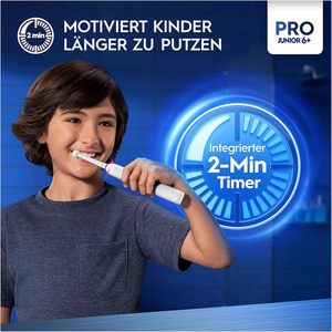 Oral-B Pro Junior Frozen Cepillo de Dientes Eléctrico para Niños a partir de 6 Años, 2 Cepillos de Repuesto, Control de Presión 360, 2 Limpieza - Product Image 5