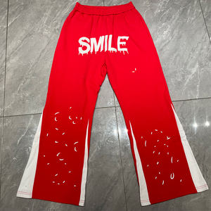 Alta calidad 500gsm 100% algodón 3D Puff impresión Sudadera con capucha y pantalones de chándal chándales para hombres personalizado acampanado hombres dos piezas Jogger conjuntos - Product Image 4