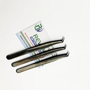 Pince à épiler professionnelle d'extension de cils en acier inoxydable au plasma noir de marque privée Volume de botte individuelle 65 degrés personnalisé - Product Image 6