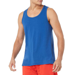 Vente flash : débardeur de sport pour homme, écologique, respirant, avec logo personnalisé, en polyester/coton, faible MOQ, service OEM - Product Image 3