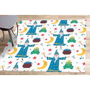 Printed <b>Rug</b>: Wizard <b>Rugs</b>, Potion <b>Rug</b>, Toad <b>Rugs</b>, Kids Room <b>Rug</b>,<b>Chenille</b> <b>Rug</b> - Product Image 3