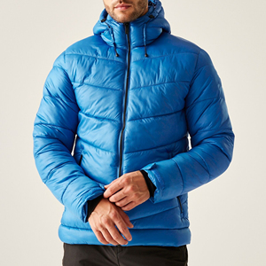Veste matelassée brillante en gros, veste d'hiver pour homme avec logo personnalisé, veste matelassée avec capuche, veste en duvet, livraison DDP - Product Image 3