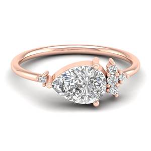 Anillo de Compromiso de Oro Sólido de 14K con Corte de Pera y Moissanita de 1.57 Quilates para Mujer, Joyería Fina de Lujo para Boda, Precio al por Mayor REYES - Product Image 6