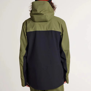 Veste de ski et snowboard à capuche tendance, de qualité supérieure, couleur unie, design répondant à la demande des clients, pour la randonnée en montagne - Product Image 2