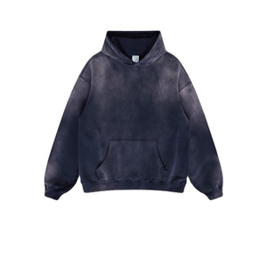 High Quality Men Acid <b>Wash</b> Hoodies Classic Pullover Design With Cozy Lining And Flexible Structure For Daily Wear large size - Product Image 6