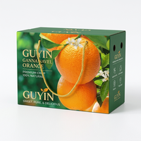 Coffret Cadeau de Fruits Orange Gannan, Pomme et Pamplemousse Personnalisé, Amélioré par la Technologie UV